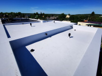 Монтаж ПВХ мембраны на крыше частного дома. Дергачи