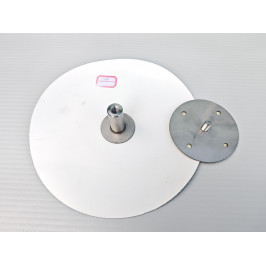Комплект для крепления солнечных панелей на ТПО мембрану фланец Ø250 мм из ТПО + шайба Ø100 мм, шпилька M10 Комплект для крепления солнечных панелей на ТПО мембрану фланец Ø250 мм из ТПО + шайба Ø100 мм, шпилька M10