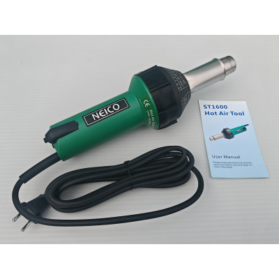 Профессиональный фен Neico ST 1600 W — для сварки ПВХ/ТПО мембраны, тента, лайнера, пластика прутком Профессиональный фен Neico ST 1600 W — для сварки ПВХ/ТПО мембраны, тента, лайнера, пластика прутком
