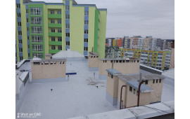 г. Ирпень. Монтаж ПВХ мембраны. Ремонт плоской крыши.