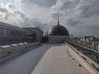 Київ, банк Пумб. Монтаж ПВХ мембрани поверх старої ЕПДМ поверх старої ЕПДМ