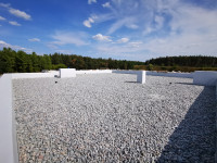 Устройство балластной крыши в коттеджный посёлке River park.