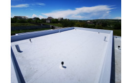 Родичи Харьковская область. Монтаж ПВХ мембраны Родичи Харьковская область. Монтаж ПВХ мембраны