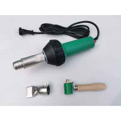 Фен 1600 W комплект №1 для сварки ПВХ/ТПО мембраны, тента, лайнера Фен 1600 W комплект №1 для сварки ПВХ/ТПО мембраны, тента, лайнера