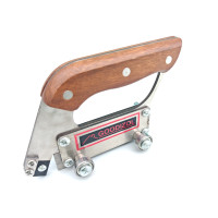 Рустівка на колесах з дерев'яною ручкою для розшивки шва лінолеуму. 