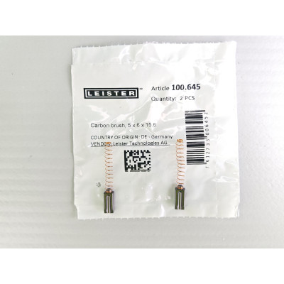 Щетки графитовые оригинал Leister 100.645 для фенов Leister triac s, pid, Herz, Rayma, Neico, HLTE. Щетки графитовые оригинал Leister 100.645 для фенов Leister triac s, pid, Herz, Rayma, Neico, HLTE.