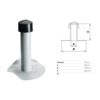 ПВХ Аэратор (флюгарка) Ø 75 мм h 400 ПВХ Аэратор (флюгарка) Ø 75 мм h 400